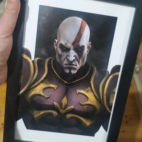 God of War Kratos portrait like new