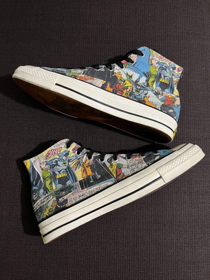 Dc Comics X Converse Chuck Taylor All Star 70 Hi Batman Sneakers like new, size 45, multicolor