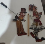 2 shadow theatre figures