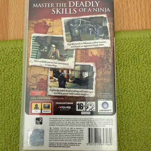 Tenchu PSP game used, moderate condition