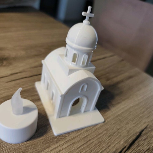 3D Printed Decorative LED Church Lamp New