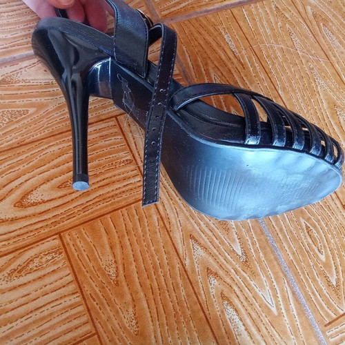 Axel black high sandals new, size 38