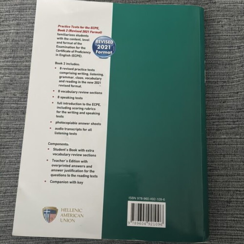 Test book ECPE C2 like new