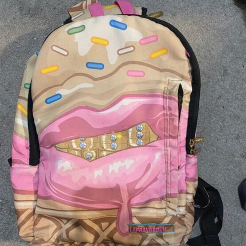 Sprayground Backpack collab with Cupcake Mafia used