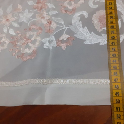 Silk Ivorie Table Runner with Embroidery Set of 3