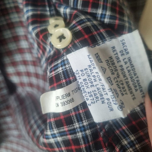 Ralph Lauren men's shirt small slim fit plaid like new