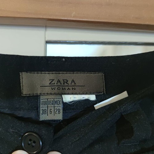 Zara fabric pants like new, regular waist, dark gray