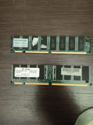 PC 133 128 MB memories used, pack of 2 rare old