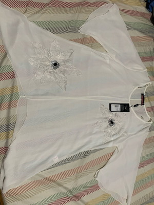 Tunic new with tag, white, size XL
