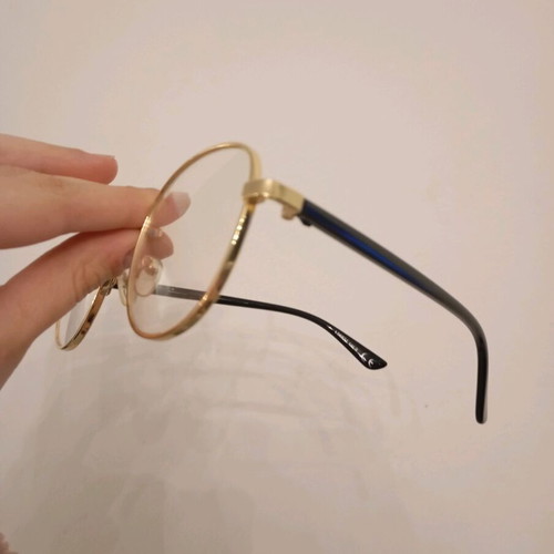 Glasses elegant gold with black details like new