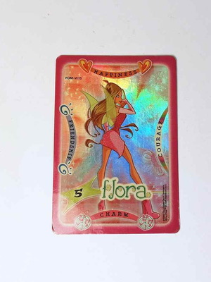 Flora Winx Club card used from 2005 Magical Fairy Game