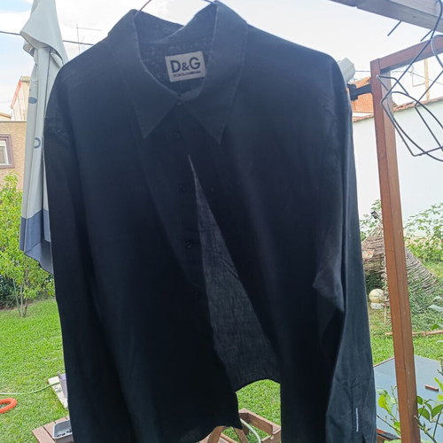 Dolce & Gabbana Vintage Deconstructed Inside-Out Shirt Black Cotton M used