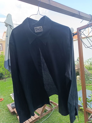 Dolce & Gabbana Vintage Deconstructed Inside-Out Shirt Black Cotton M used