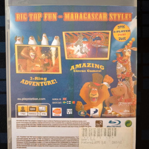 Madagascar 3 Europe's Most Wanted PS3 game, disc only