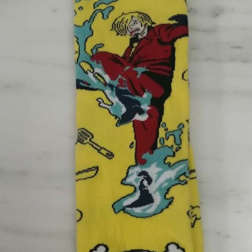 Egs Socks Sanji One Piece onesize 40-46 new, colorful cotton blend
