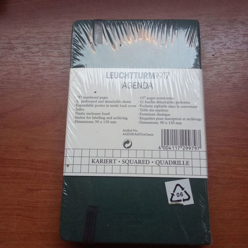 Leuchtturm 1917 Agenda new, squared, 1990s edition