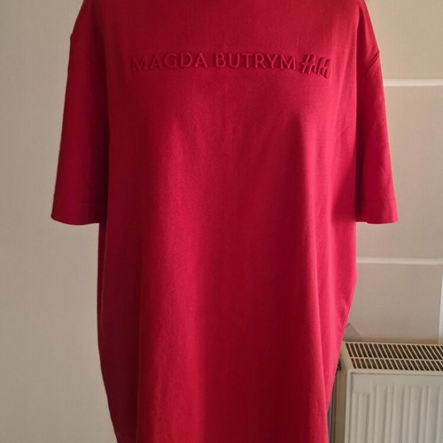 Magda Butrym for HM T-shirt like new, red, one size