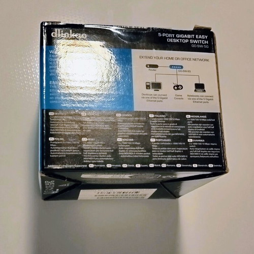 IT Office Bundle with Savio Full HD Webcam, dlinkgo Gigabit Switch and DisplayPort Cable like new