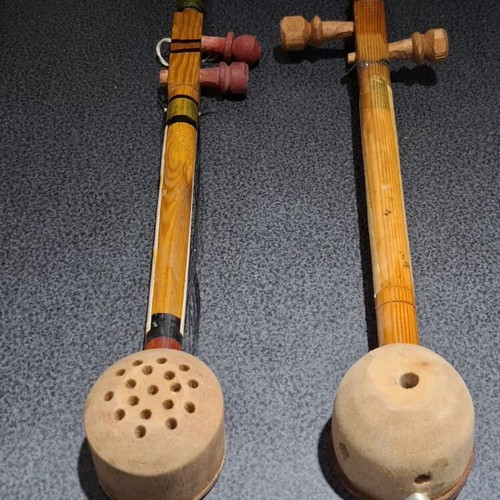 Set of 2 Rababa Traditional String Instruments used, Egyptian