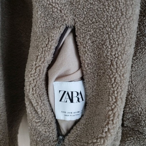 Μπουφάν Reversible ZARA μεταχειρισμένο, φλις και αδιάβροχο, μέγεθος S