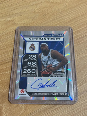 2025-26 Panini Contenders Euroleague Guerschon Yabusele Veteran Ticket Auto like new