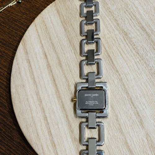 Pierre Cardin women's watch used, two-tone silver and gold bracelet