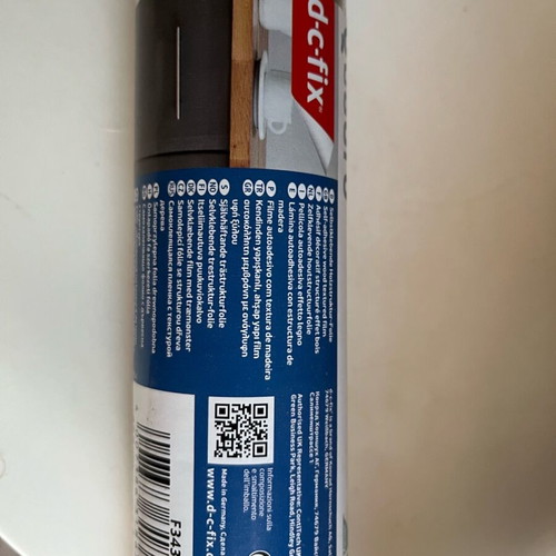 Dc fix dark gray wood-look adhesive roll new