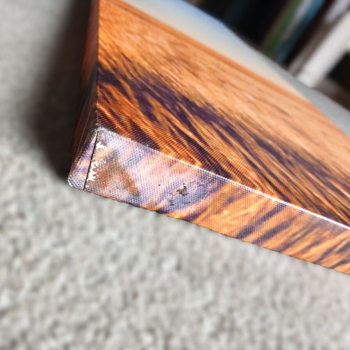 Triptych canvas set used with solitary tree in golden meadow