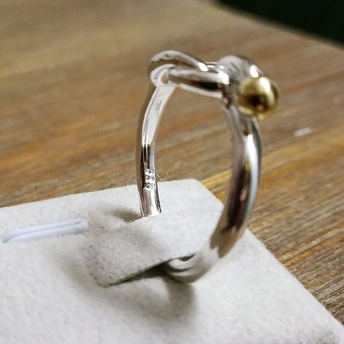 Silver 925 plated ring used with box