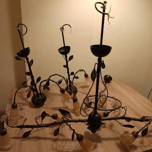 Ceiling and floor lamps used