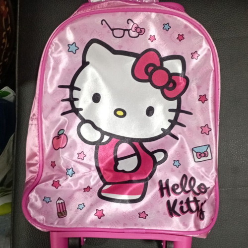 Hello Kitty toddler trolley bag 29cm new