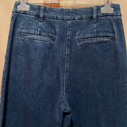 Sezane Jean wide high-waisted blue size M like new