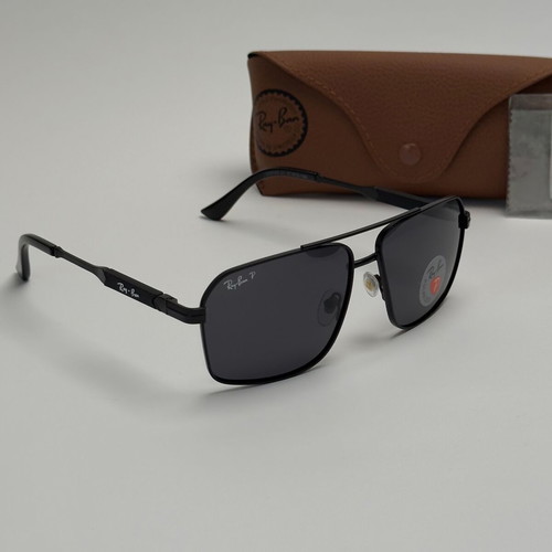 Ray-Ban Navigator sunglasses new, polarized, black and gold