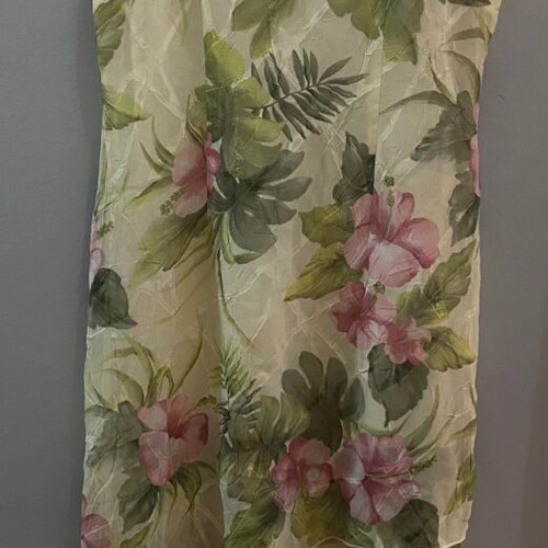 Vintage floral summer dress, airy, like new, size large