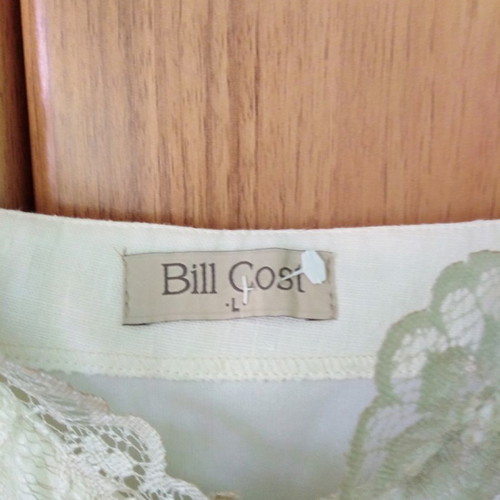 Linen dress ecru new with lace Bill Cost