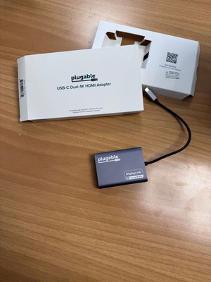 Pugable USV-C Двоен 4K HDMI адаптер