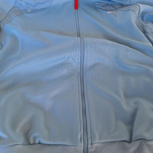 Puma athletic jacket, turquoise, size L