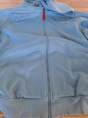 Puma athletic jacket, turquoise, size L