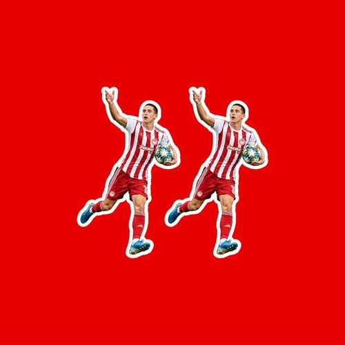 Daniel Podence Olympiacos stickers made to order, set of 2
