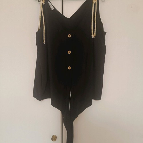 Marlen black summer blouse like new, one size