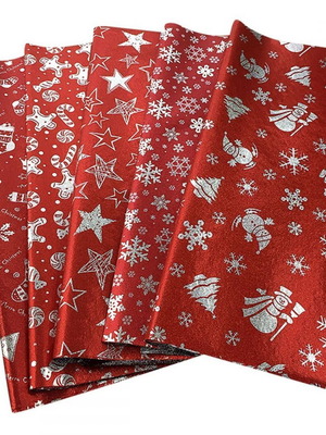 Christmas wrapping paper red 70x100cm new