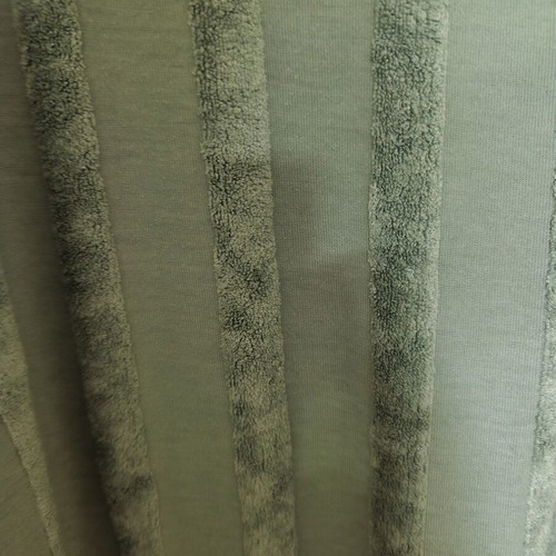 Pistiki summer blouse with velvet stripes like new, green, sizes L XL