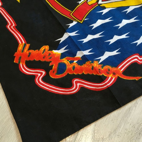 Harley Davidson Bandana vintage 80's with Bald Eagle logo, new