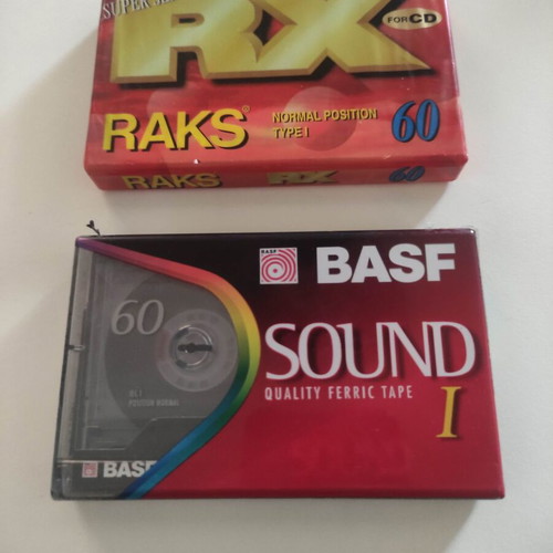 Cassette tapes 2 new BASF Sound1 and RAKS RX 60