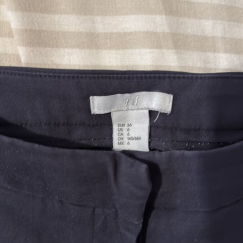 H&M Blue Fabric Pants used, size S 36 8