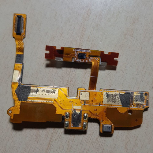 LG L90 D405 κάτω πλακέτα με USB μικρόφωνο και κεντρικό κουμπί μεταχειρισμένη