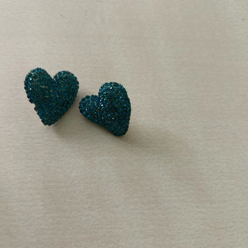 Earrings with rhinestones like new in nice color