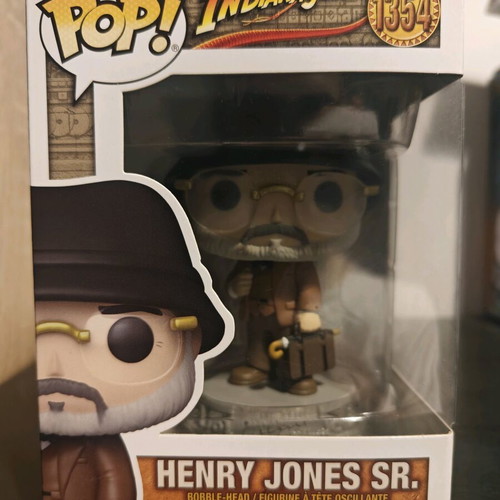 Funko POP! Henry Jones Sr. figure like new, Indiana Jones and the Last Crusade #1354