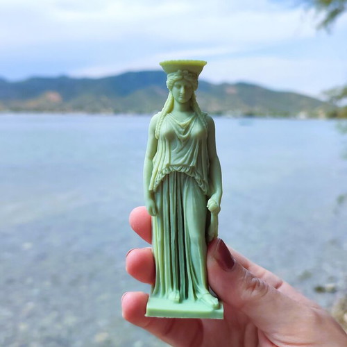 Aromatic Ancient Greek Caryatid Candle new, pistachio scent