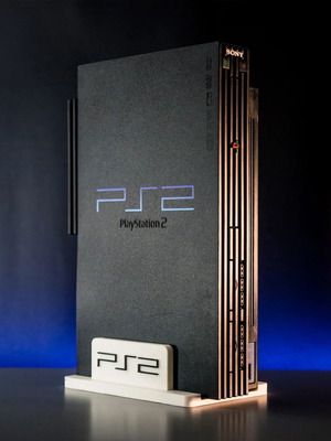 Vertical stand PS2 Fat for PlayStation 2 console made to order